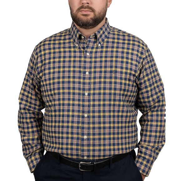 Brooks Brothers 2XLT Plaid Shirt Non-Iron Supima Cotton Long Sleeve Button Down - Picture 1 of 14